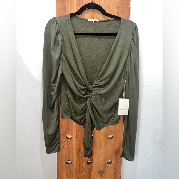 TULAROSA Twist Front Bodysuit - Picture 6 of 12